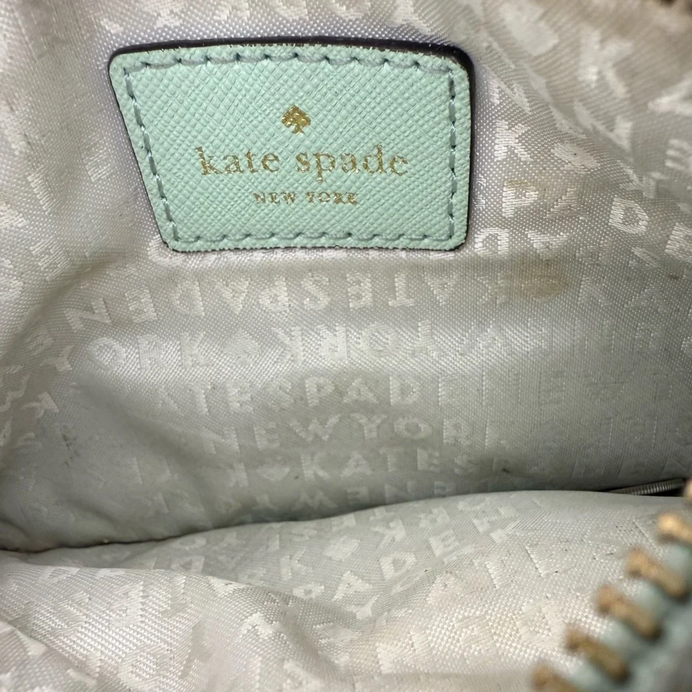 Kate Spade Mikas Pond Bee Wristlet Mint Mojito Green
